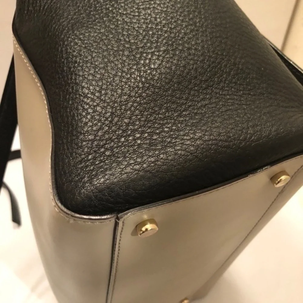 Kate spade colorblock trapeze leather bag